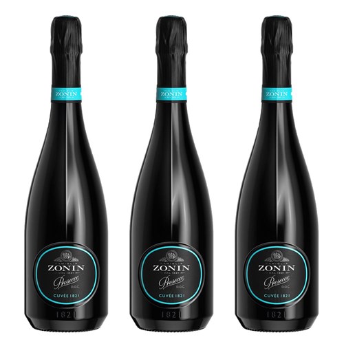 Zonin Prosecco Cuvee DOC 1821 Treble Prosecco Set